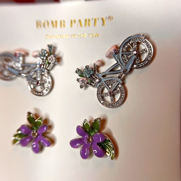 Bomb Party Jewelry - Bomb Party Market Fresh "Southern Summertime" Rhodium Plating